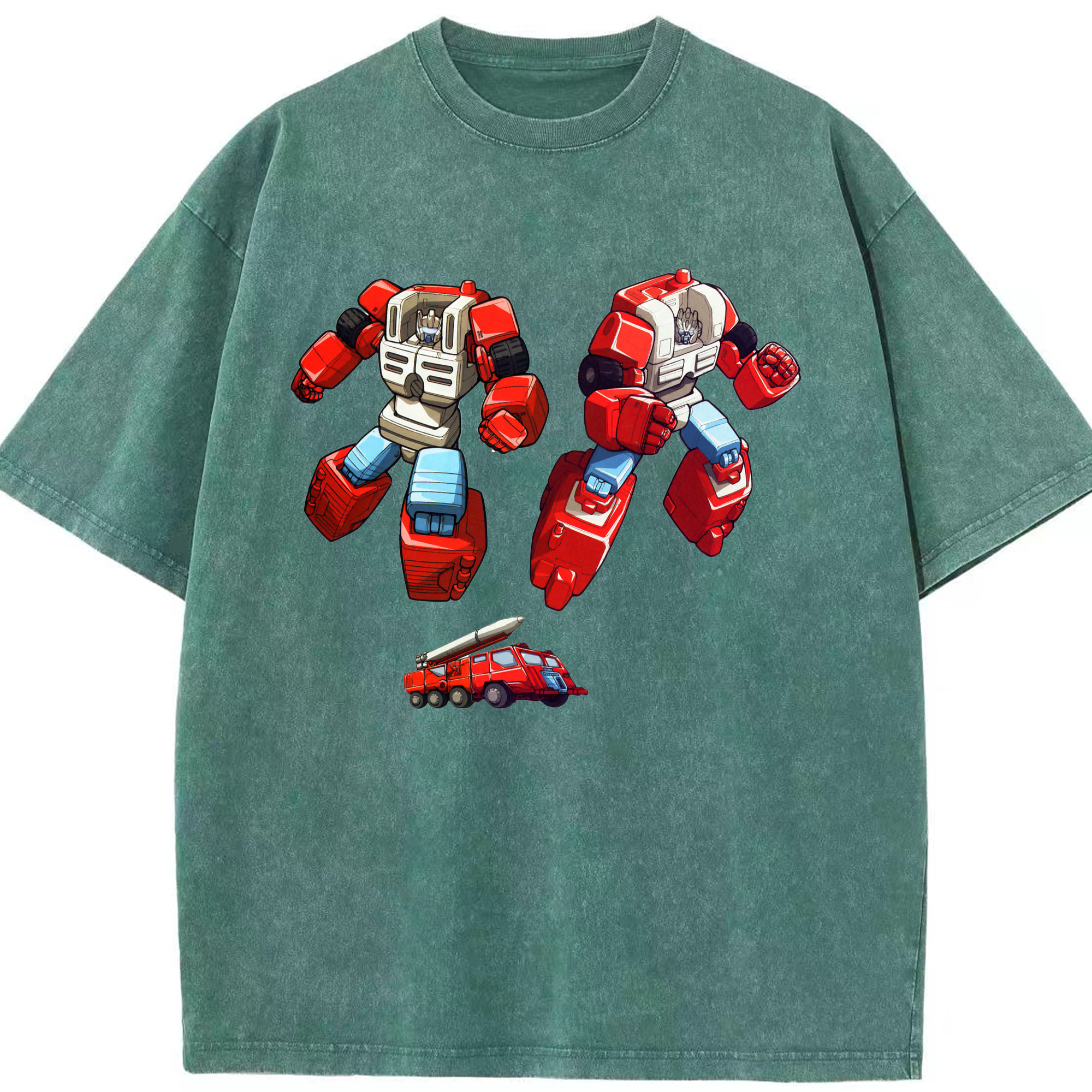 （画像用）  綿100% ヴィンテージ風 半袖Tシャツ（フロントプリント）